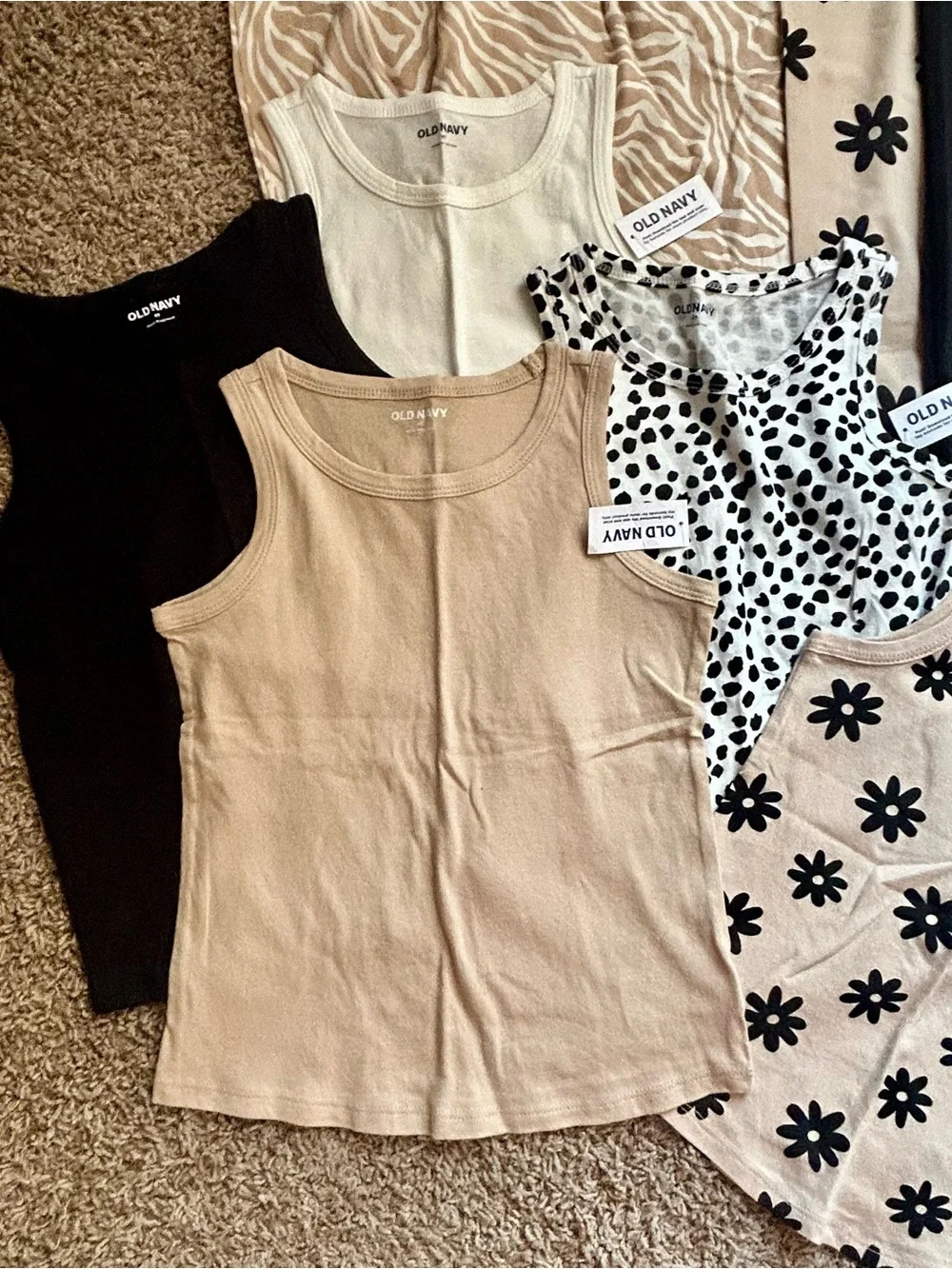 NWT ✨ Old Navy Neutral Girls Tank, Legging and Dress Set